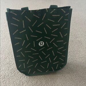Lululemon Green Reusable Tote Bag